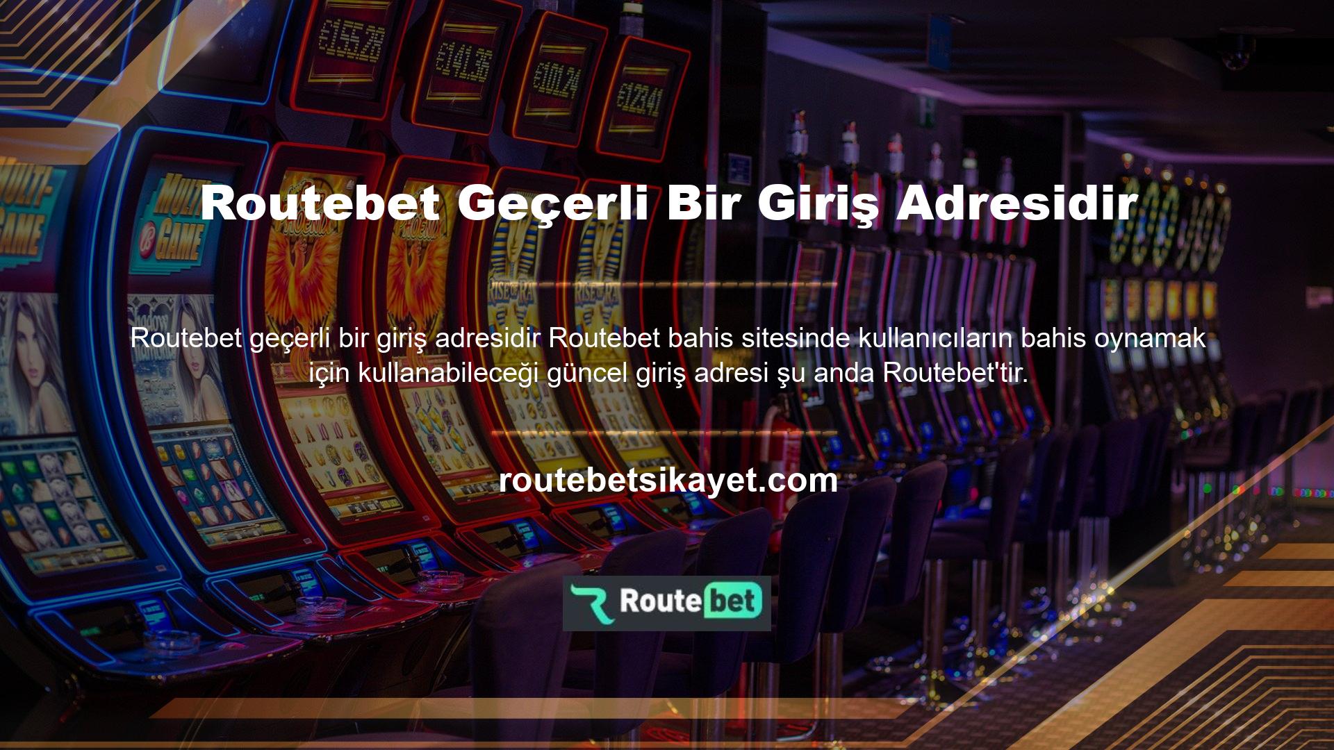 Kullanıcılar bu adresten siteye giriş yapabilir ve giriş yapmadan Routebet konuları üzerinde çalışabilirler