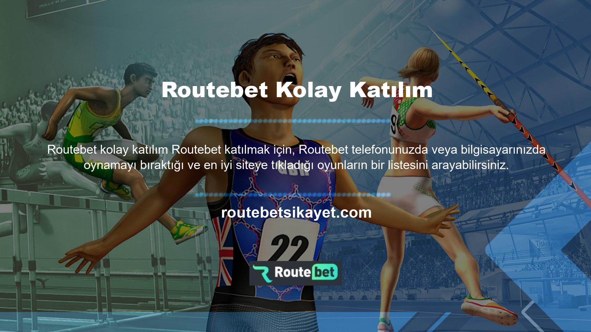 Routebet oyunları güvenli ve akıllı bir şekilde bahis oynamanıza ve oynamanıza izin verir